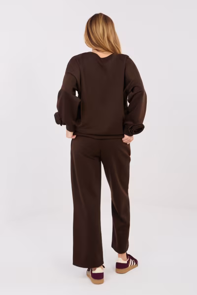 Spodnie Komplet Model IT-KMPL-10015.58 Dark Brown - Italy Moda — zdjęcie 3