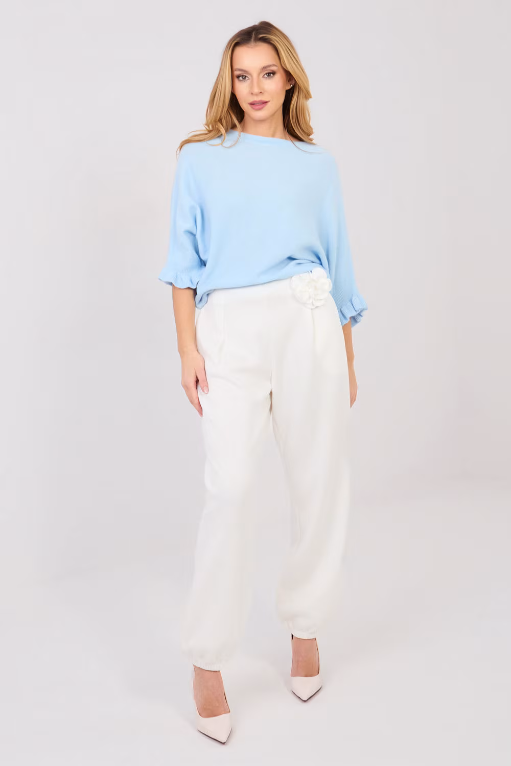 Spodnie Dresowe Model IT-SP-22197.61 Ecru - Italy Moda