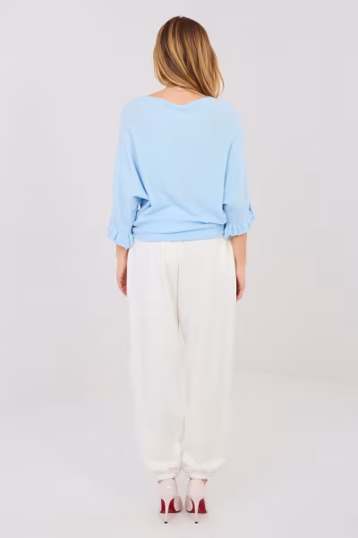 Spodnie Dresowe Model IT-SP-22197.61 Ecru - Italy Moda — zdjęcie 3