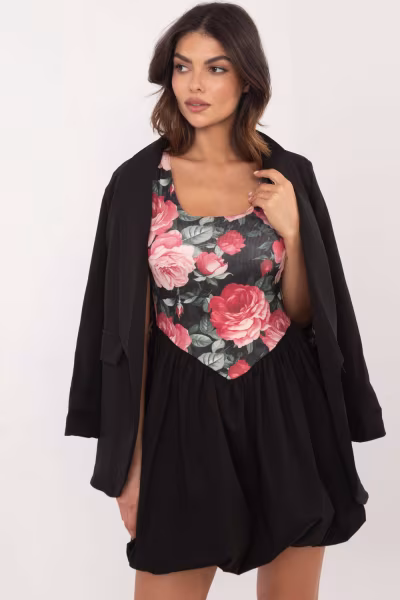 Sukienka Model DHJ-SK-19805-2.65 Black/Pink - Italy Moda — zdjęcie 1