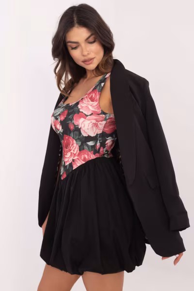 Sukienka Model DHJ-SK-19805-2.65 Black/Pink - Italy Moda — zdjęcie 2