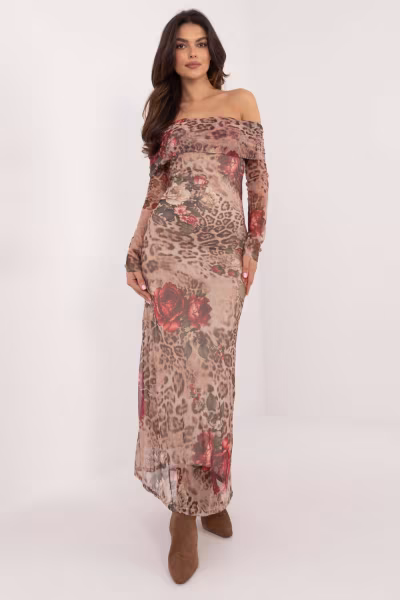 Sukienka Model DHJ-SK-18702-1.13P Beige - Italy Moda — zdjęcie 1