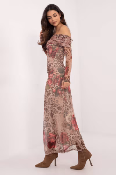 Sukienka Model DHJ-SK-18702-1.13P Beige - Italy Moda — zdjęcie 2