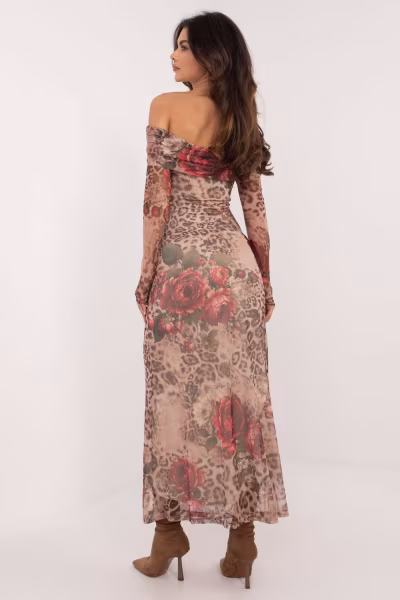 Sukienka Model DHJ-SK-18702-1.13P Beige - Italy Moda — zdjęcie 3