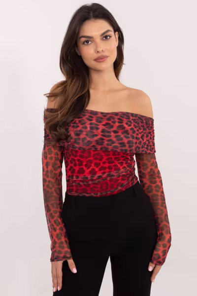 Bluzka Model DHJ-BZ-18701.59 Red - Italy Moda — zdjęcie 1
