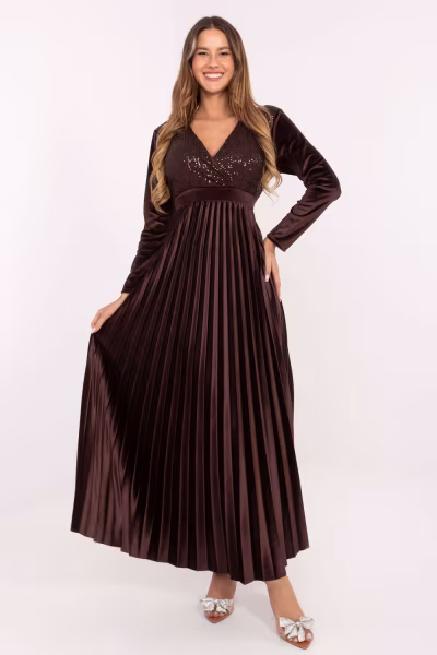 Sukienka Model IT-SK-16919.04P Dark Brown - Italy Moda — zdjęcie 1