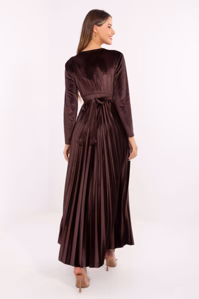 Sukienka Model IT-SK-16919.04P Dark Brown - Italy Moda — zdjęcie 3