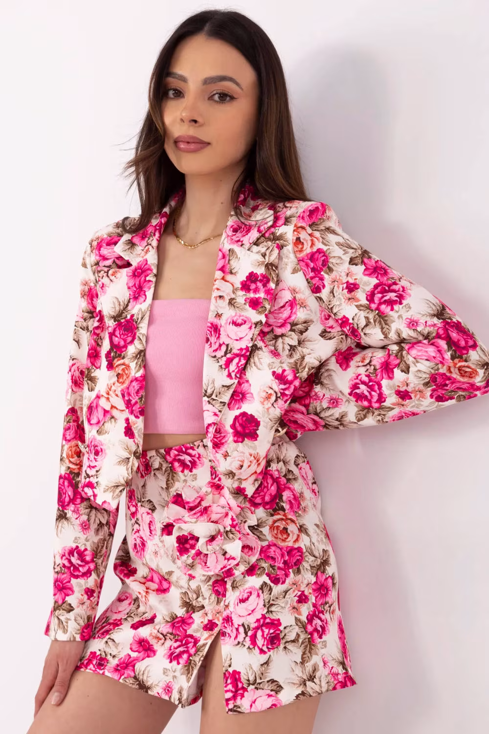 Spodnie Komplet Model DHJ-KMPL-A6091.18 Pink - Italy Moda
