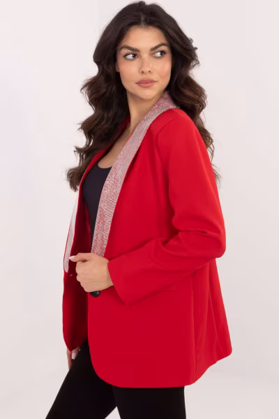 Marynarka Model DHJ-MA-19926.85P Red - Italy Moda — zdjęcie 2