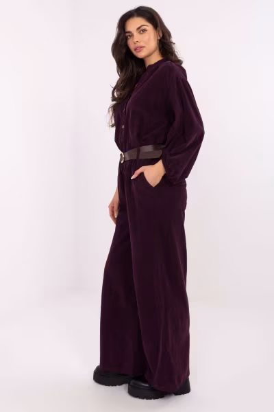 Spodnie Damskie Model IT-SP-25782.73 Dark Violet - Italy Moda — zdjęcie 2