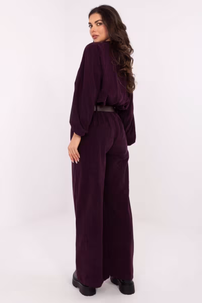 Spodnie Damskie Model IT-SP-25782.73 Dark Violet - Italy Moda — zdjęcie 3