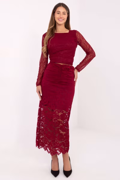 Spódnica Model MI-SD-G9137.16P Bordo - Italy Moda — zdjęcie 1