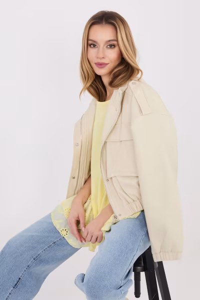 Bluzka Model IT-BZ-81870.18 Light Yellow - Italy Moda — zdjęcie 2