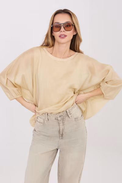 Bluzka Model IT-BZ-18868.81 Beige - Italy Moda — zdjęcie 1