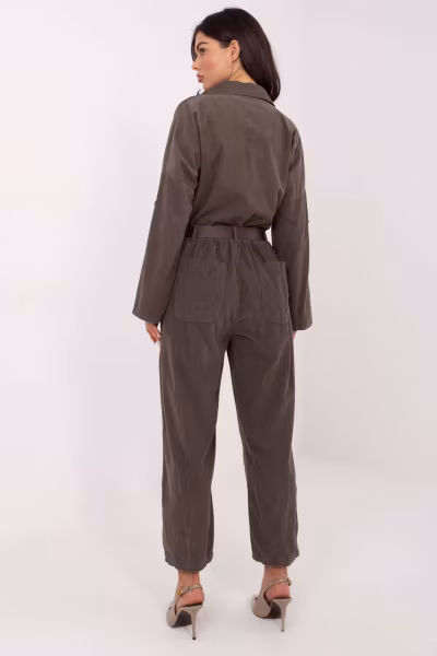 Spodnie Damskie Model IT-SP-258009.83 Dark Khaki - Italy Moda — zdjęcie 2