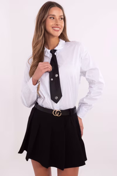 Koszula Damska Model DHJ-KS-9213.86 White - Italy Moda — zdjęcie 1