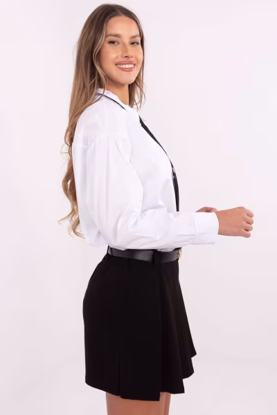 Koszula Damska Model DHJ-KS-9213.86 White - Italy Moda — zdjęcie 2