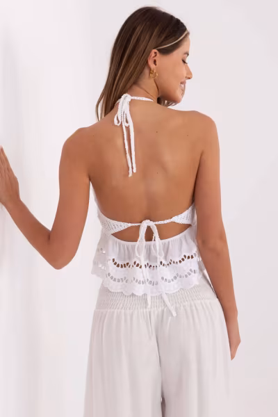 Koszulka Top Model MI-TP-88506.87 White - Italy Moda — zdjęcie 3