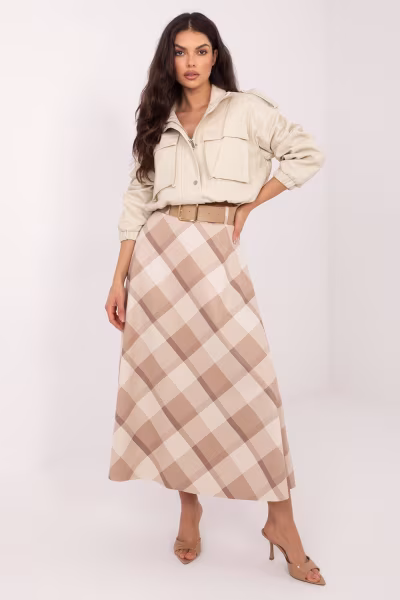Spódnica Model IT-SD-23296-1.85 Beige - Italy Moda — zdjęcie 1