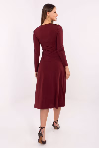 Sukienka Model IT-SK-21900.00 Bordo - Italy Moda — zdjęcie 3