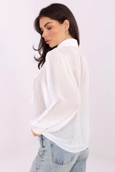 Koszula Damska Model MI-KS-A2818.09 White - Italy Moda — zdjęcie 3