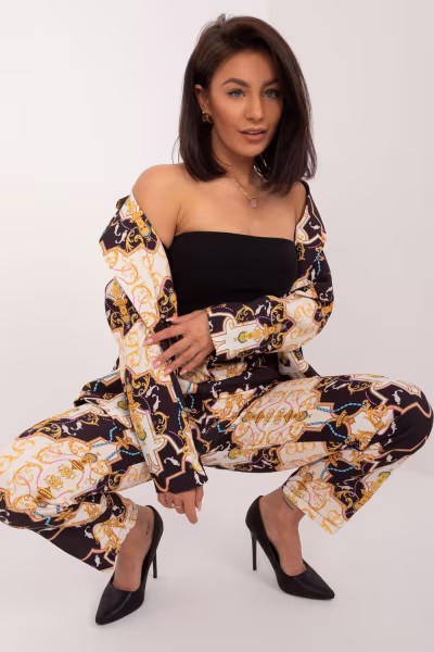 Spodnie Komplet Model DHJ-KMPL-17131.32X Black - Italy Moda — zdjęcie 2