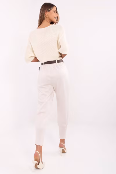 Spodnie Dresowe Model DHJ-SP-20316.16 Light Beige - Italy Moda — zdjęcie 3