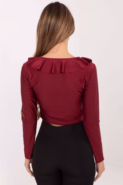 Bluzka Model IT-BZ-21837.00 Bordo - Italy Moda — zdjęcie 3