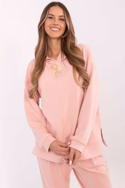 Bluza Damska Model DHJ-BL-20510.68 Brzoskwinia - Italy Moda — zdjęcie 1