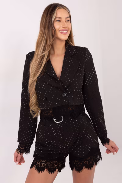 Szorty Damski Model IT-SN-FL9965.88 Black/Silver - Italy Moda — zdjęcie 1