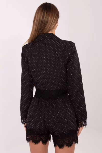 Szorty Damski Model IT-SN-FL9965.88 Black/Silver - Italy Moda — zdjęcie 3