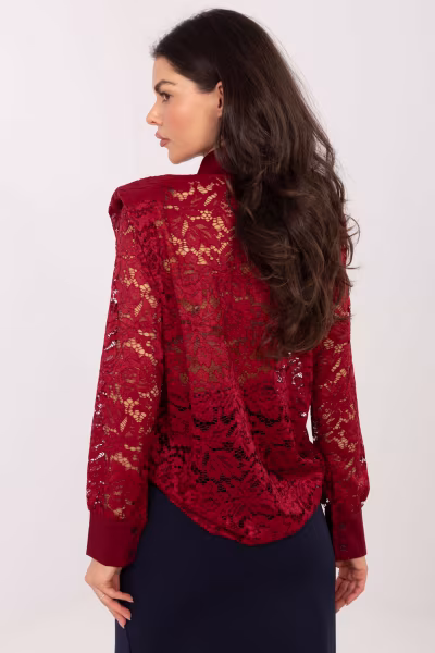 Koszula Damska Model IT-KS-21999.50 Bordo - Italy Moda — zdjęcie 3