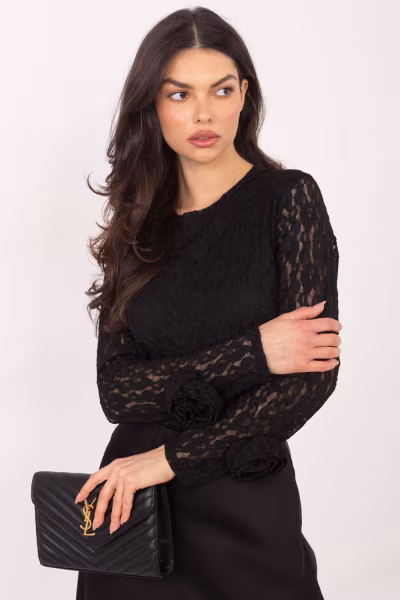 Bluzka Model IT-BZ-9950.79 Black - Italy Moda — zdjęcie 1