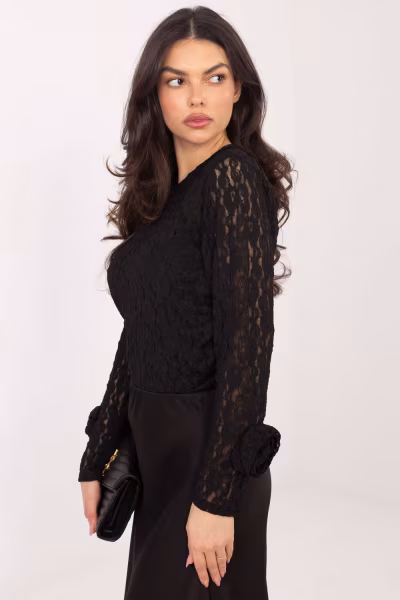 Bluzka Model IT-BZ-9950.79 Black - Italy Moda — zdjęcie 2