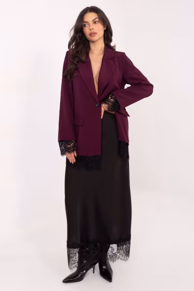 Marynarka Model IT-MA-FL9916-1.07P Dark Red - Italy Moda — zdjęcie 2