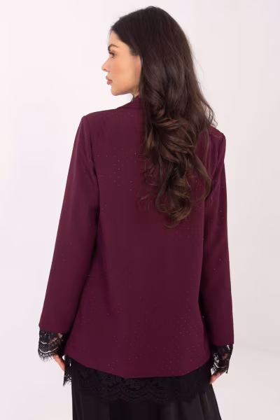 Marynarka Model IT-MA-FL9916-1.07P Dark Red - Italy Moda — zdjęcie 3