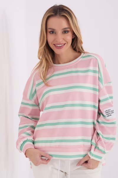 Bluza Damska Model IT-BL-9780-1.48 Light Pink - Italy Moda — zdjęcie 1