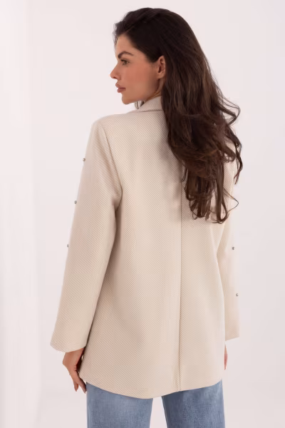Marynarka Model IT-MA-18365.97 Light Beige - Italy Moda — zdjęcie 2