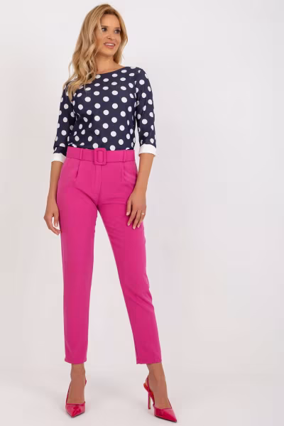 Spodnie Damskie Model DHJ-SP-12787.21X Dark Pink - Italy Moda — zdjęcie 1