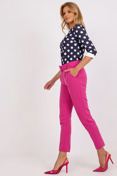 Spodnie Damskie Model DHJ-SP-12787.21X Dark Pink - Italy Moda — zdjęcie 2