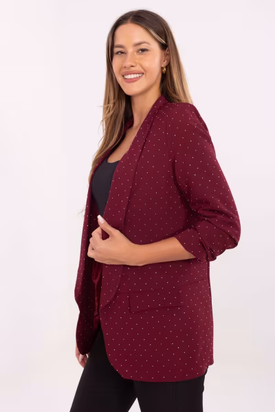 Marynarka Model IT-MA-7684.81 Bordo - Italy Moda — zdjęcie 2