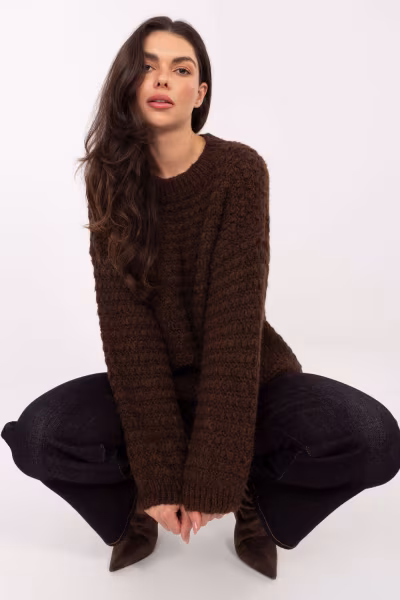 Sweter Damski Model MI-SW-1028.22 brown - Italy Moda — zdjęcie 1