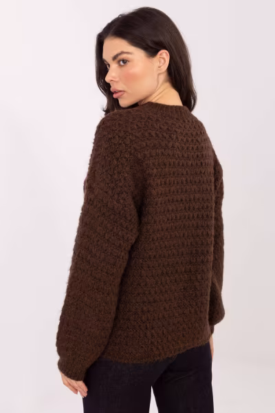 Sweter Damski Model MI-SW-1028.22 brown - Italy Moda — zdjęcie 3