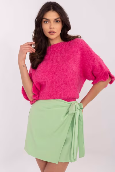 Sweter Damski Model MI-SW-2913.99 Fluo Pink - Italy Moda — zdjęcie 1