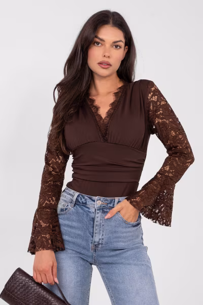 Body Model IT-BO-22160.01 Brown - Italy Moda — zdjęcie 3