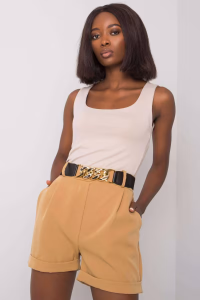 Szorty Damskie Model DHJ-SN-13186.03P Camel - Italy Moda — zdjęcie 1