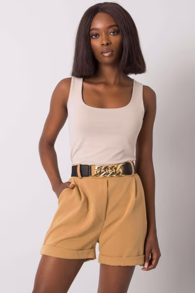 Szorty Damskie Model DHJ-SN-13186.03P Camel - Italy Moda — zdjęcie 2