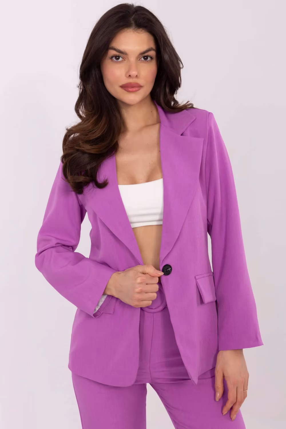 Marynarka Model DHJ-MA-18736.12 Violet - Italy Moda