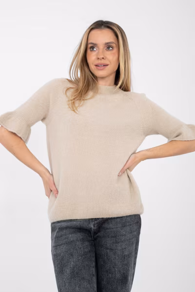 Sweter Damski Model MI-SW-1901.66 Beige - Italy Moda — zdjęcie 1