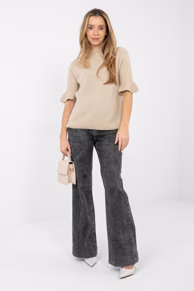 Sweter Damski Model MI-SW-1901.66 Beige - Italy Moda — zdjęcie 2